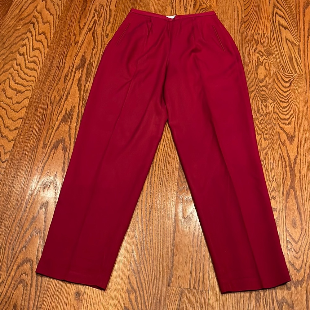 Dark red pants